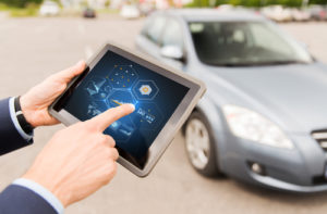 Tablet And Car